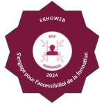 badge charte accessibilité de la formation EKHOWEB