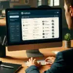 Professionnel utilisant Notion pour l'organisation et la gestion de projets