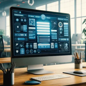 Interface d'Elementor affichant des nouveautés de design web pour formation professionnelle